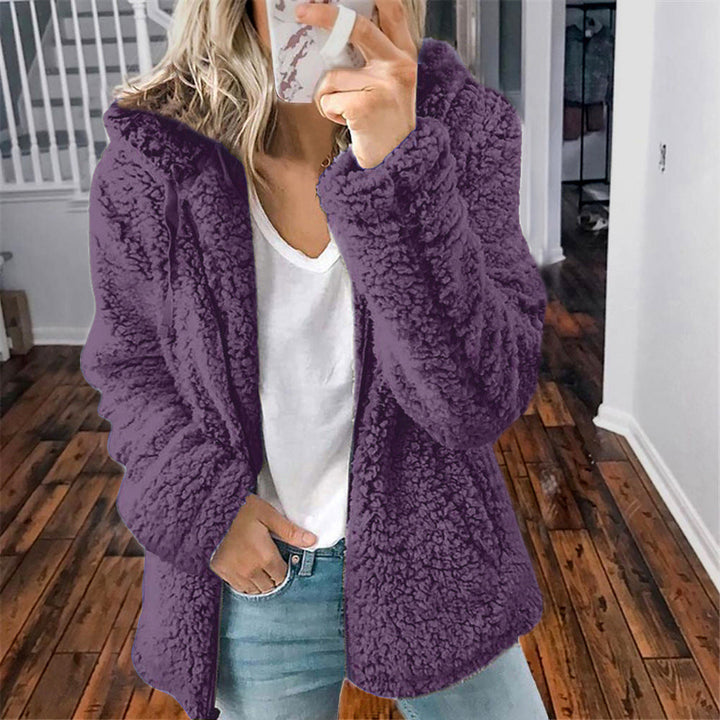 Eabha | Women's Hooded Sherpa Fleece Jacket