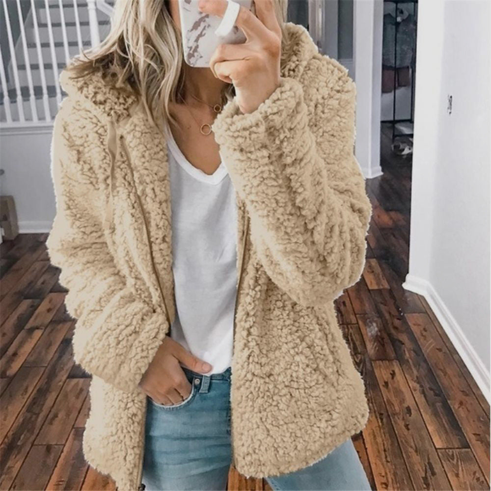 Eabha | Women's Hooded Sherpa Fleece Jacket