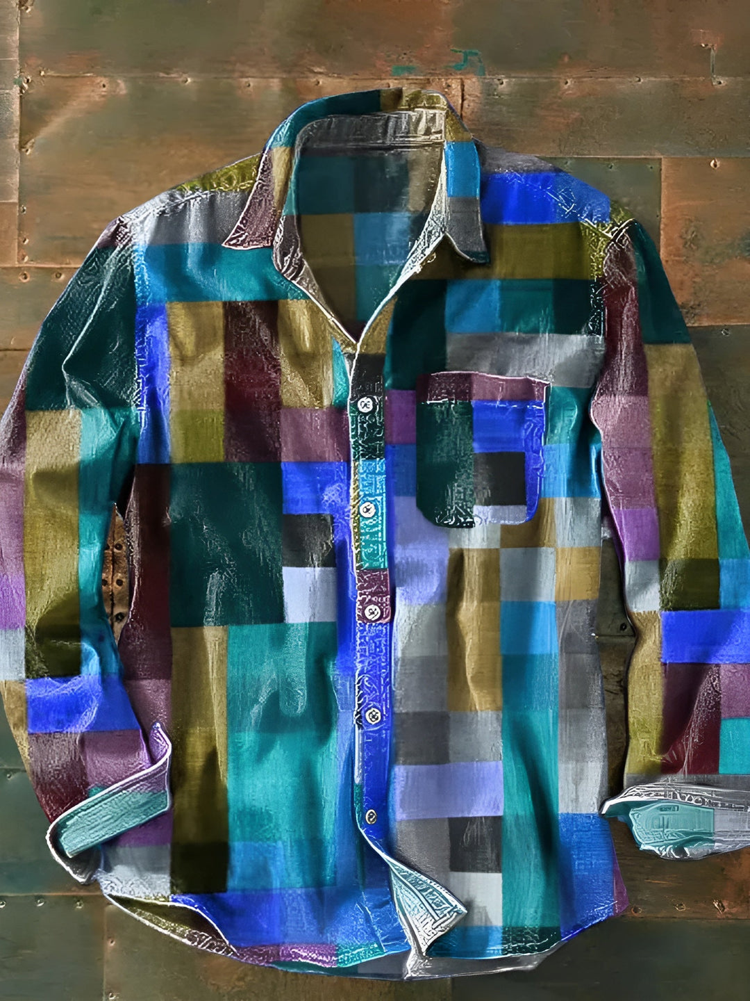 Senan | Men's Casual Button-Up Shirt with Chest Pocket