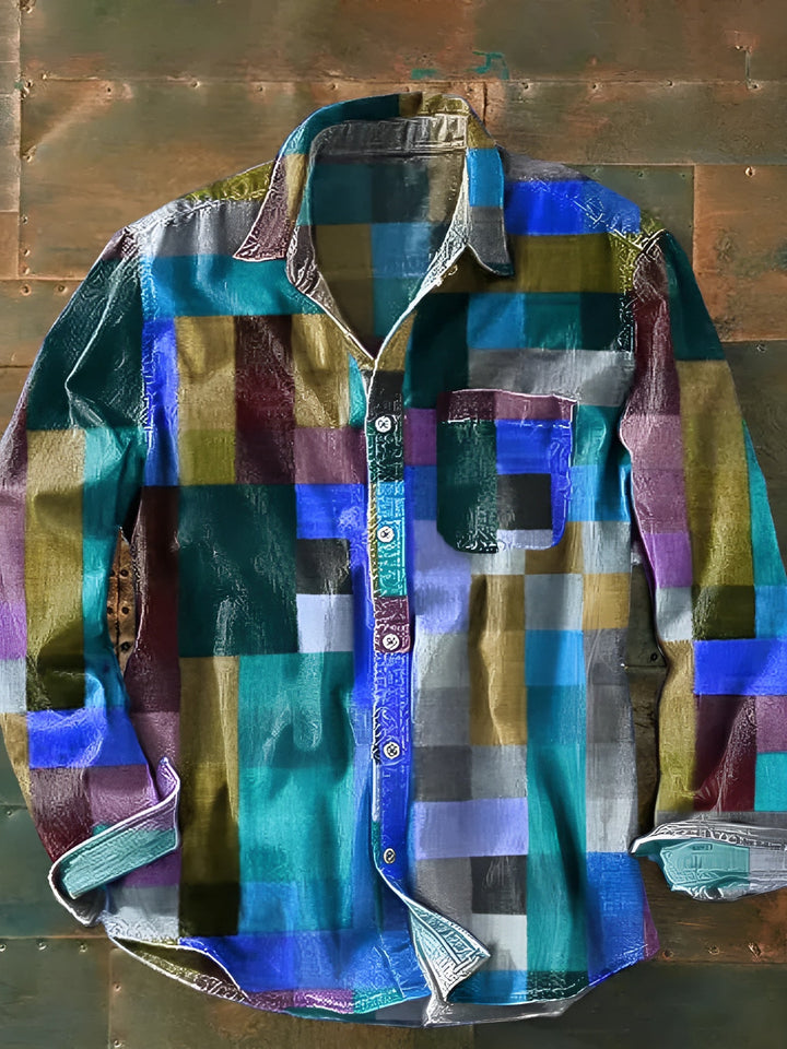 Senan | Men's Casual Button-Up Shirt with Chest Pocket