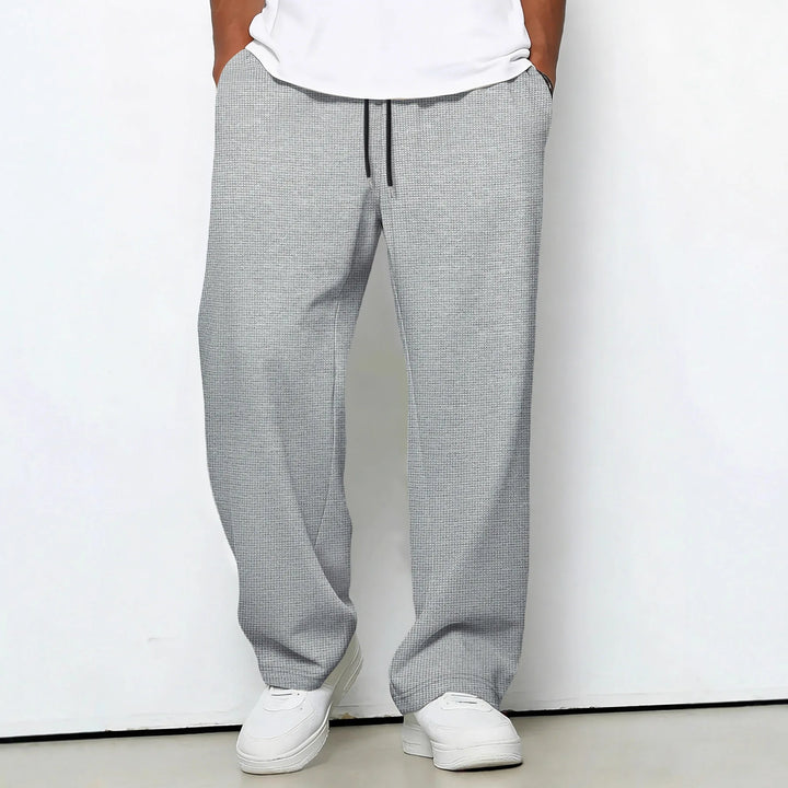 Diarmuid | Men's Straight-Leg Trousers with Drawstring Waist