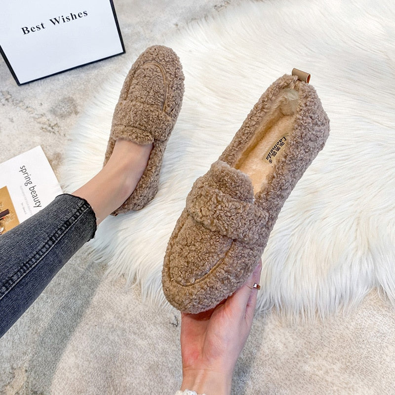 Sophie | Women's Fluffy Non-Slip Moccasin Slippers