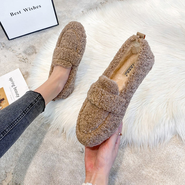 Sophie | Women's Fluffy Non-Slip Moccasin Slippers