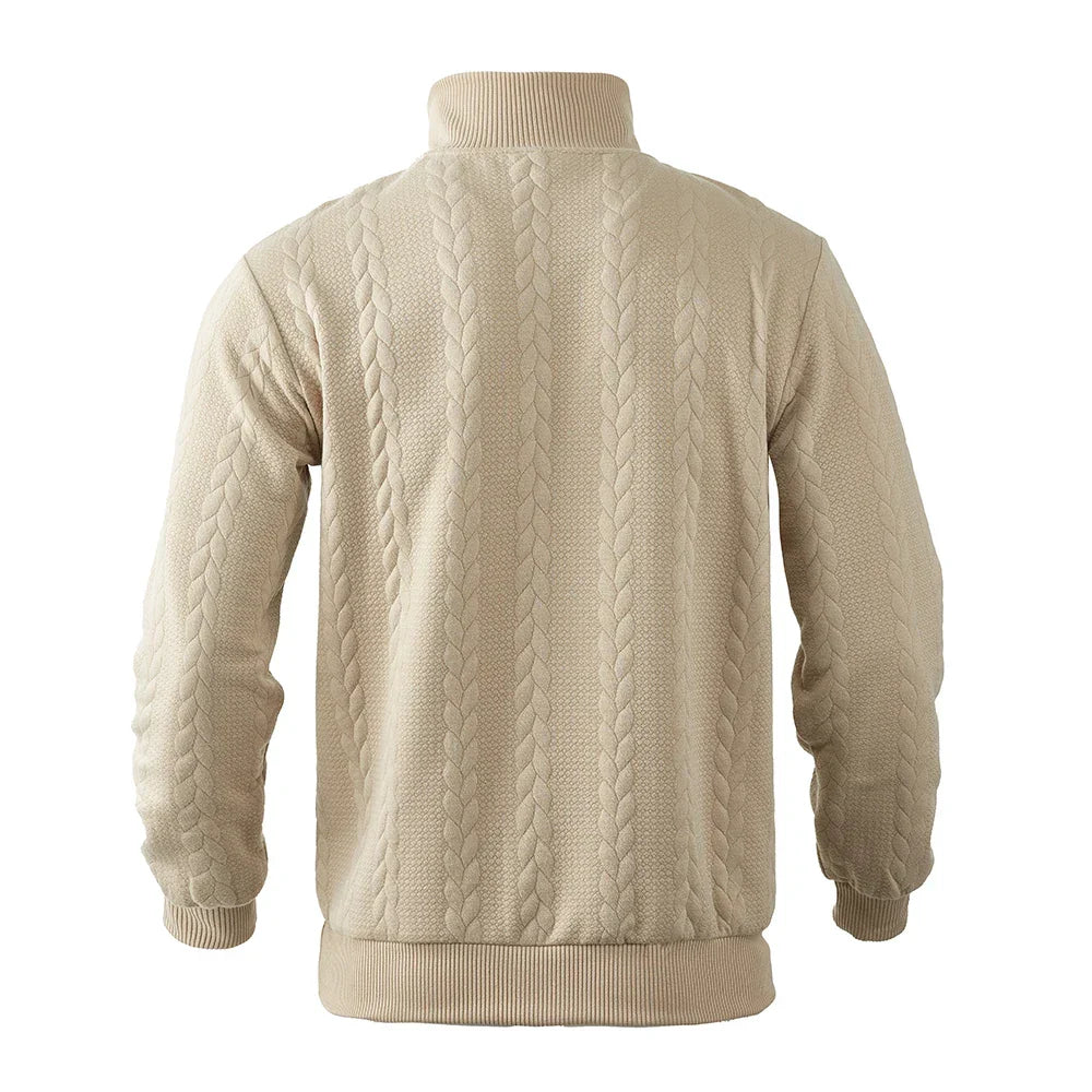 Men's Cable Knit Quarter Zip Jumper