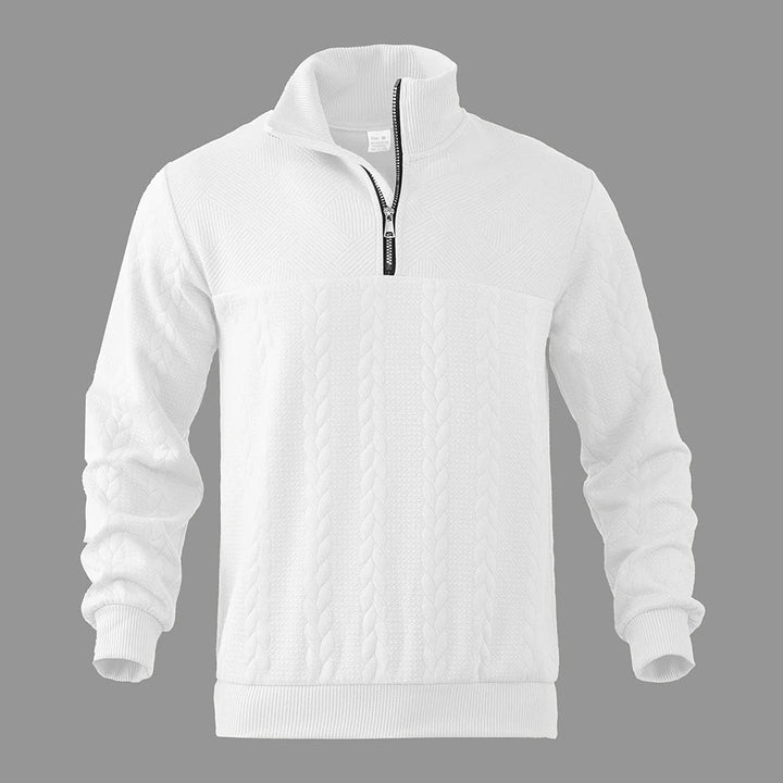 Men's Cable Knit Quarter Zip Jumper