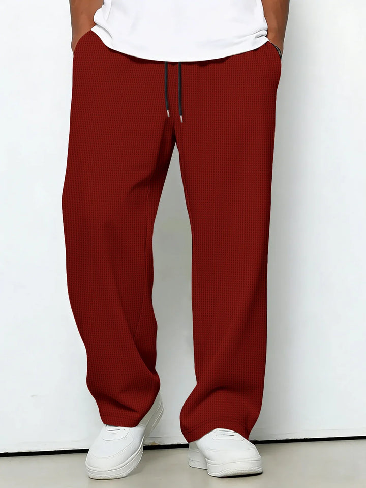 Diarmuid | Men's Straight-Leg Trousers with Drawstring Waist
