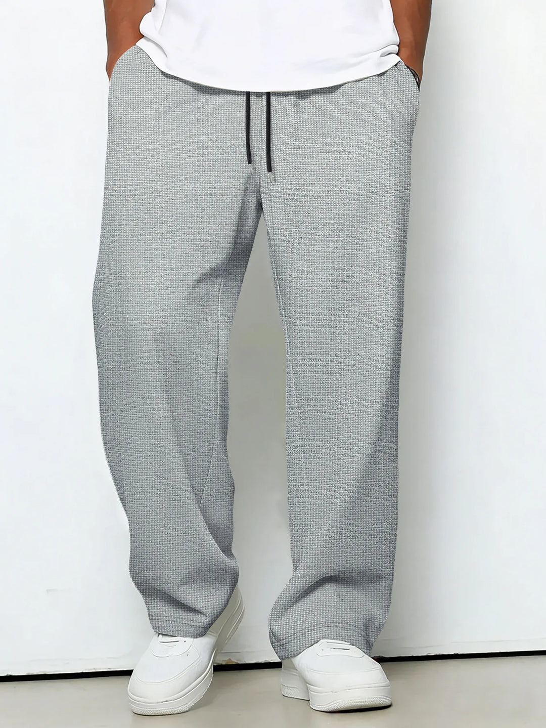 Diarmuid | Men's Straight-Leg Trousers with Drawstring Waist