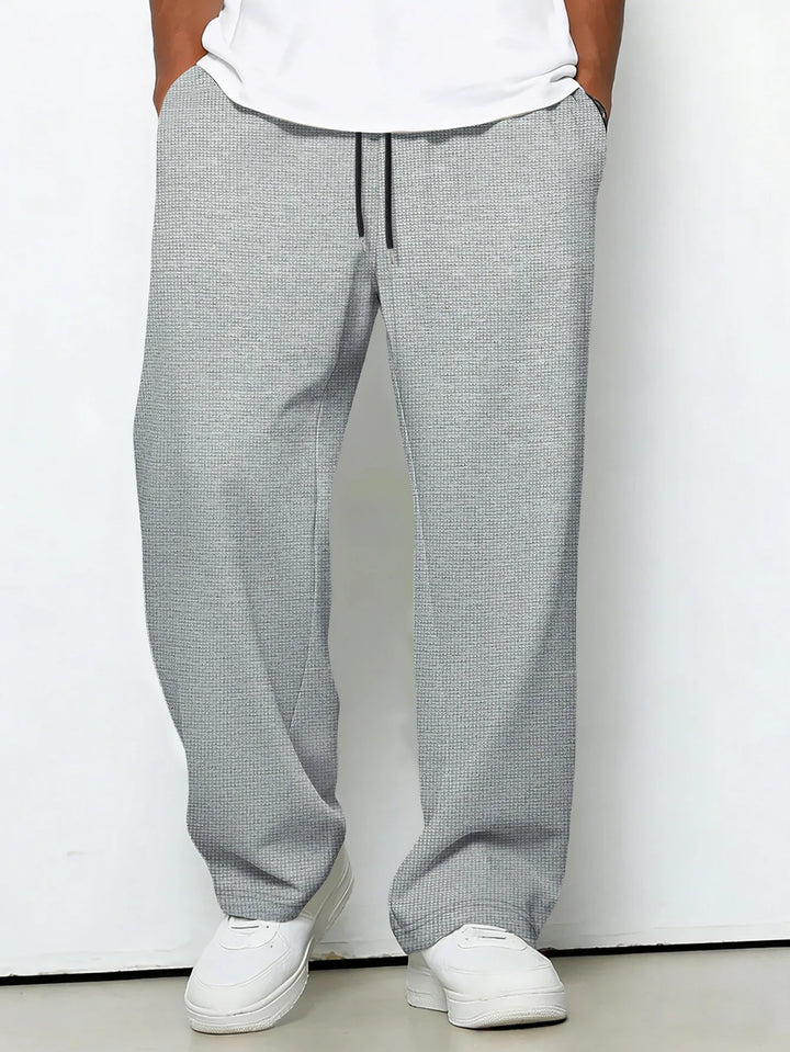 Diarmuid | Men's Straight-Leg Trousers with Drawstring Waist