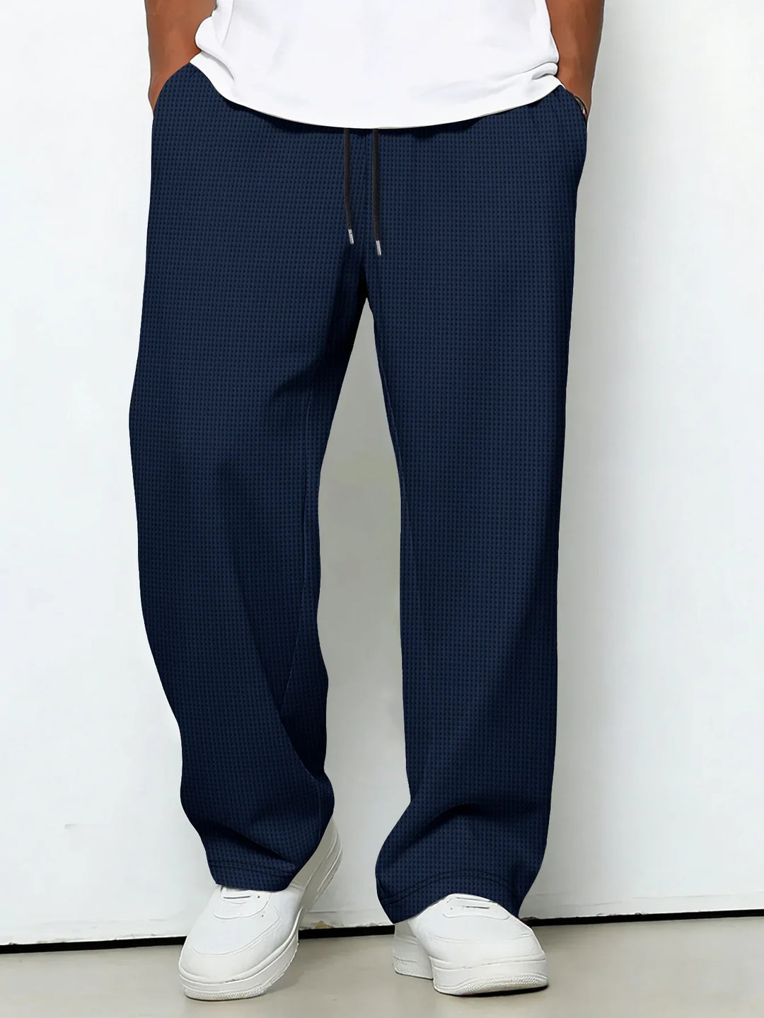 Diarmuid | Men's Straight-Leg Trousers with Drawstring Waist