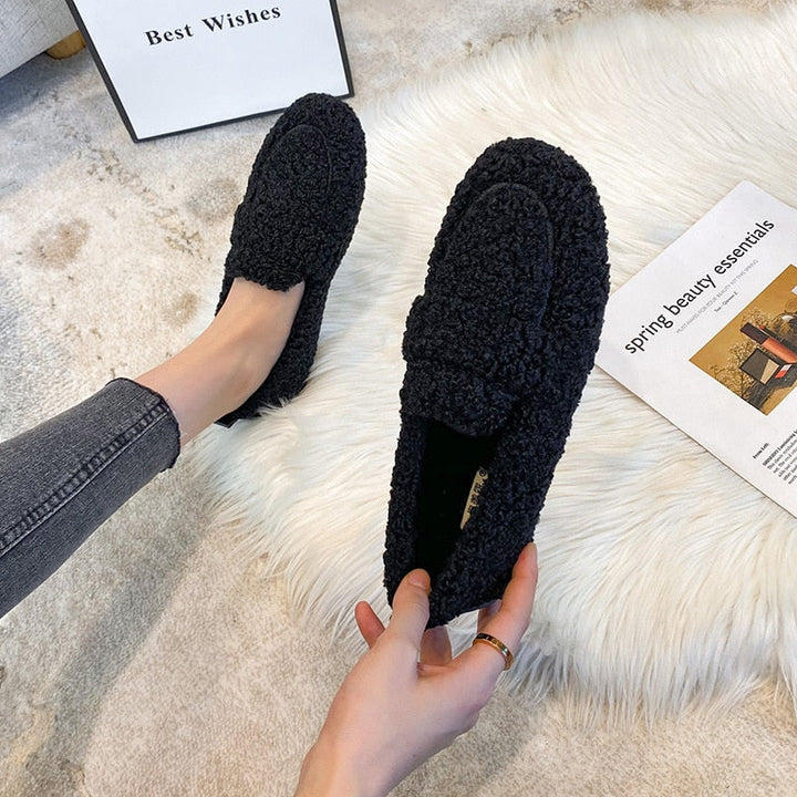 Sophie | Women's Fluffy Non-Slip Moccasin Slippers