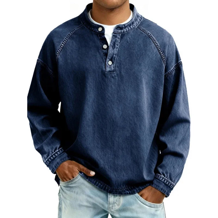 Aogán | Vintage-Inspired Textured Button-Up Shirt