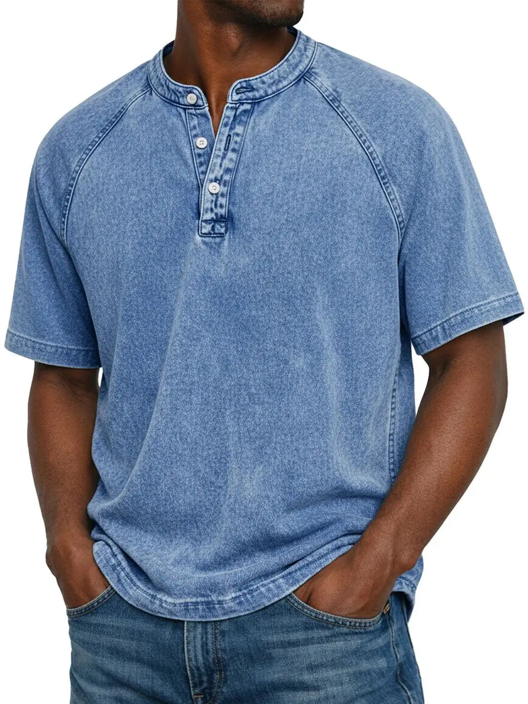 Pádraig | Men's Vintage Button-Up Shirt with Chest Pocket