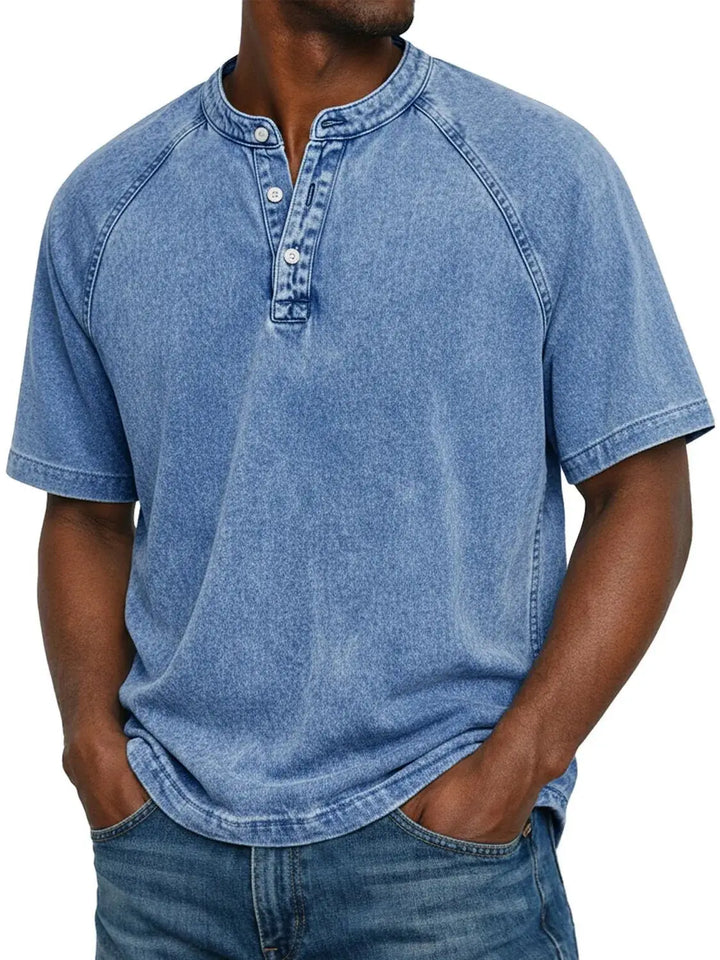 Pádraig | Men's Vintage Button-Up Shirt with Chest Pocket