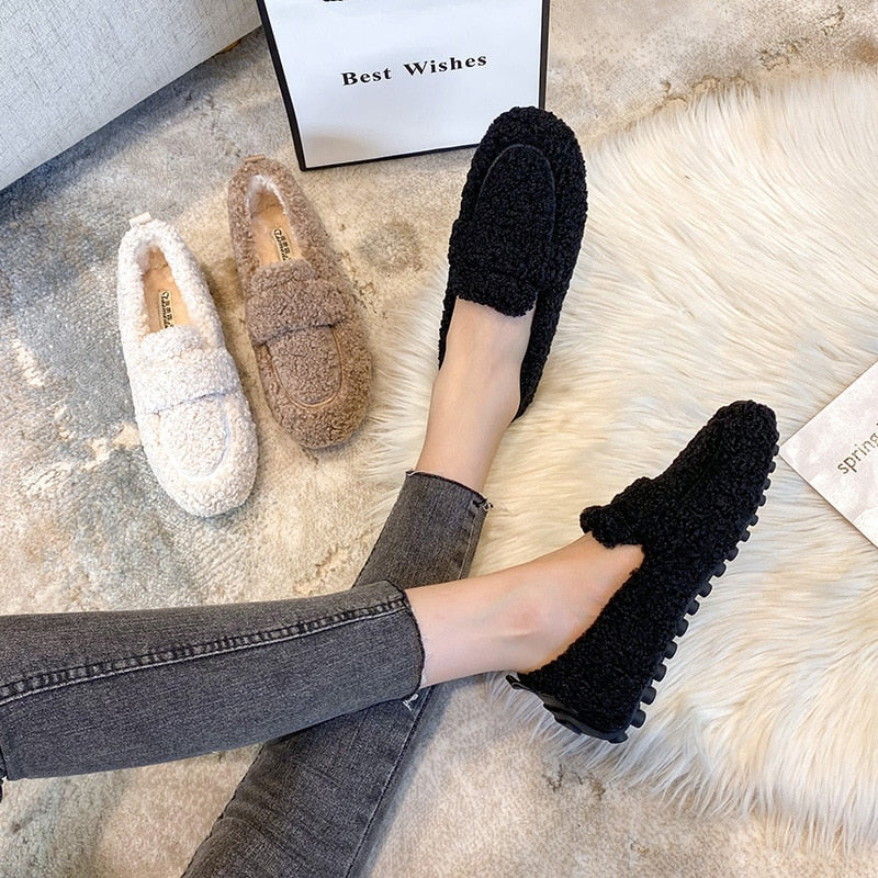 Sophie | Women's Fluffy Non-Slip Moccasin Slippers