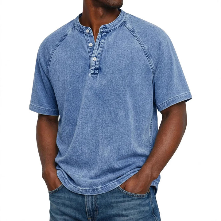Pádraig | Men's Vintage Button-Up Shirt with Chest Pocket