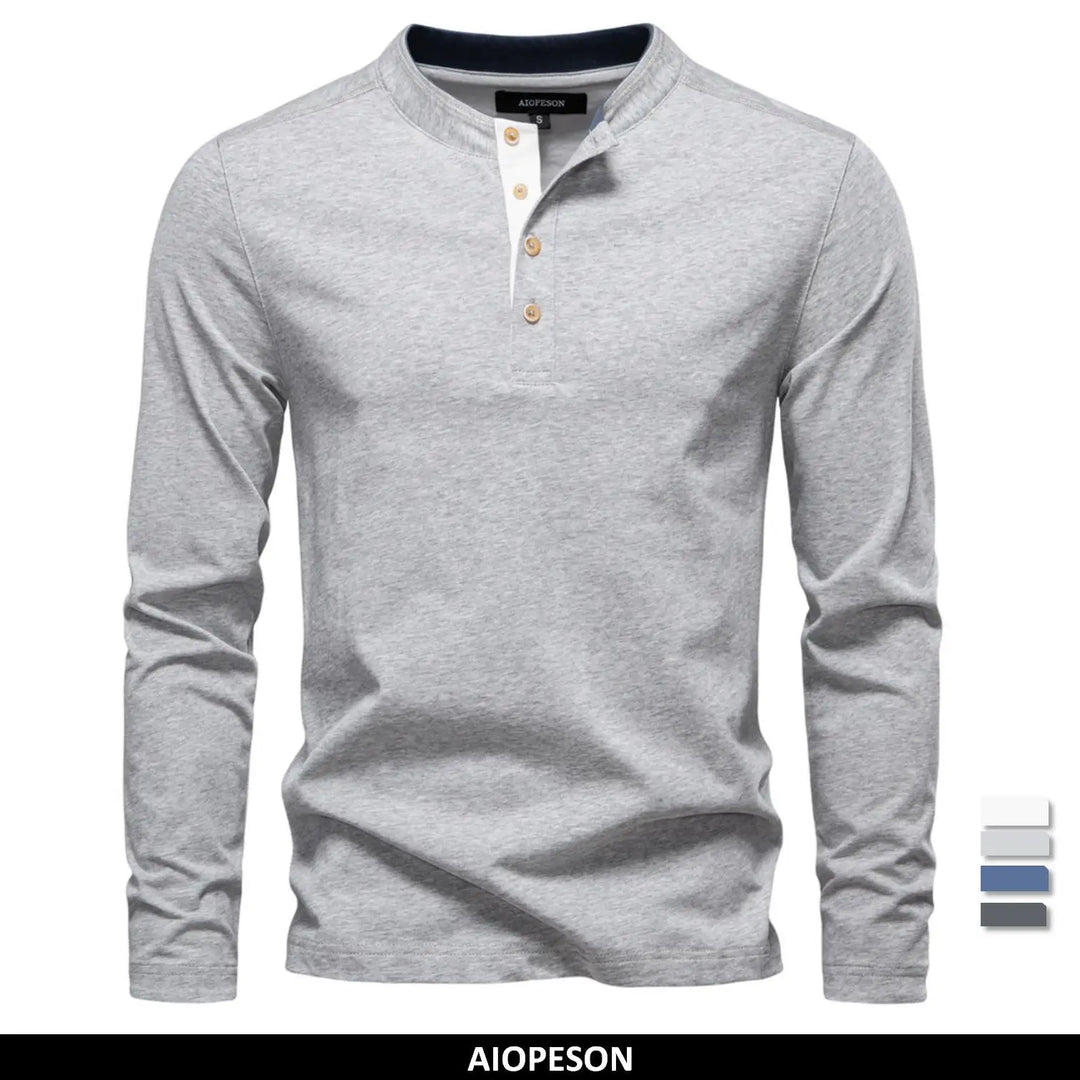 Tadhg | Men's Plain Long-Sleeve T-Shirt