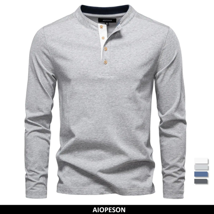 Tadhg | Men's Plain Long-Sleeve T-Shirt