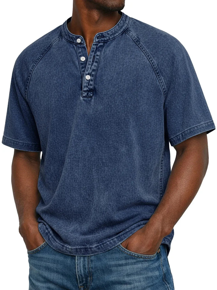 Pádraig | Men's Vintage Button-Up Shirt with Chest Pocket