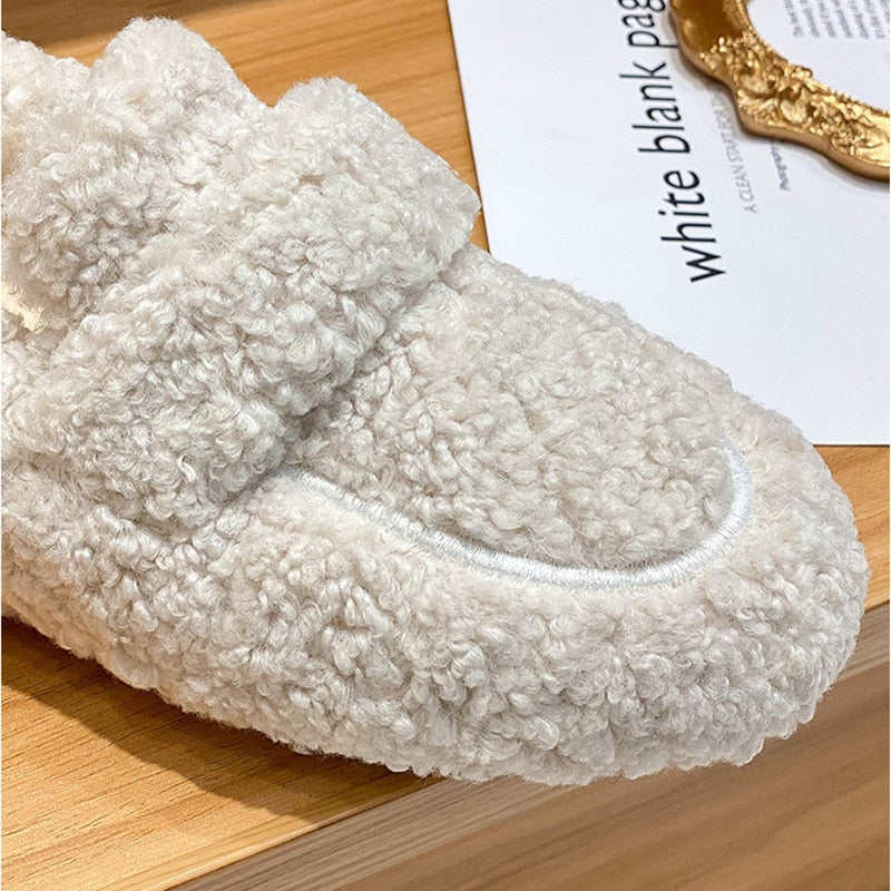 Sophie | Women's Fluffy Non-Slip Moccasin Slippers