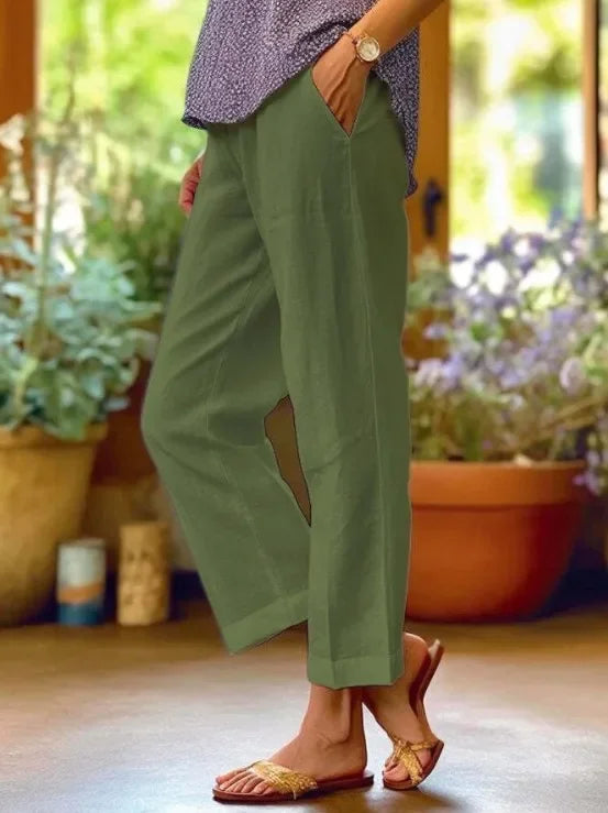 Elsie | Women's Pull-On Trousers with Side Pockets