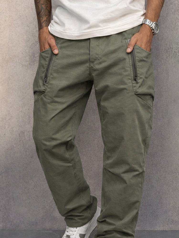 Prudence | Slim Utility Trousers with Zip Pockets