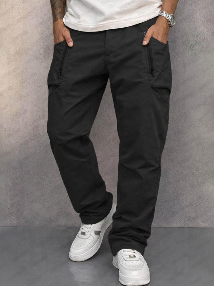 Prudence | Slim Utility Trousers with Zip Pockets