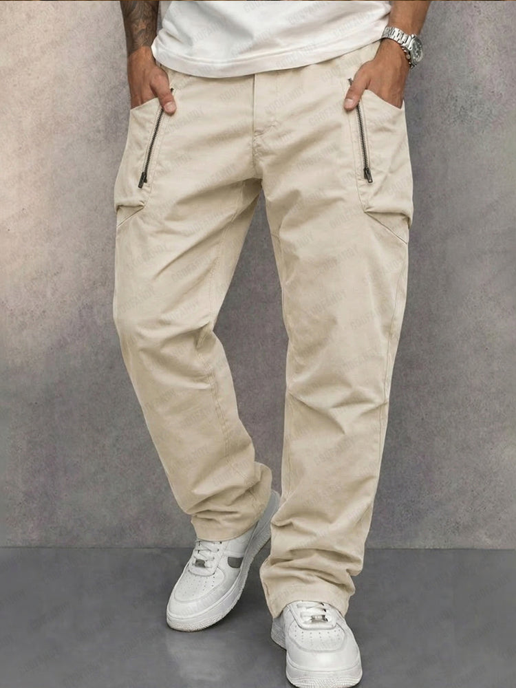 Prudence | Slim Utility Trousers with Zip Pockets