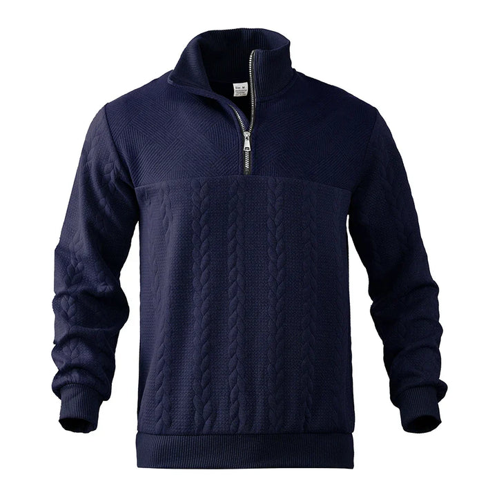 Men's Cable Knit Quarter Zip Jumper