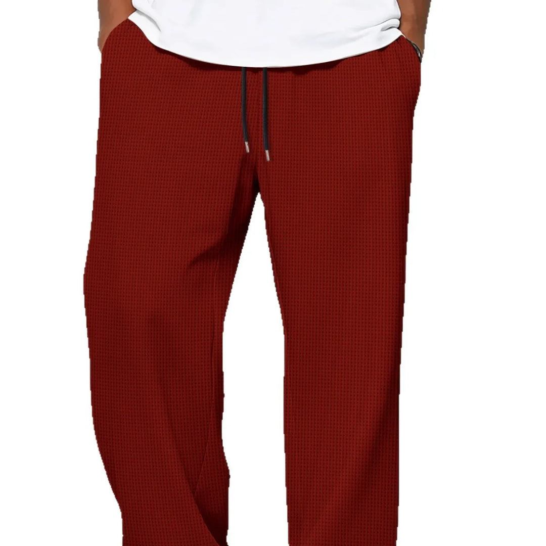 Diarmuid | Men's Straight-Leg Trousers with Drawstring Waist