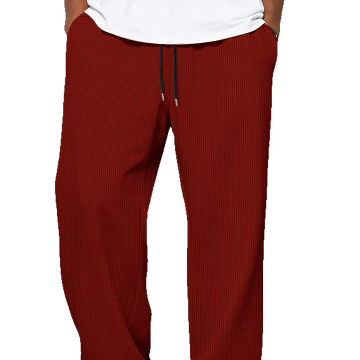 Diarmuid | Men's Straight-Leg Trousers with Drawstring Waist