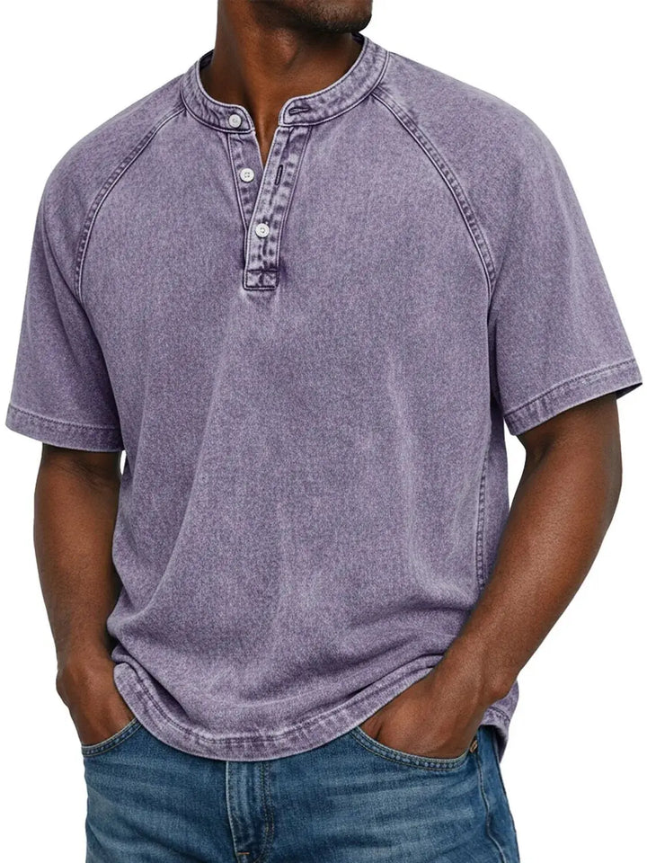 Pádraig | Men's Vintage Button-Up Shirt with Chest Pocket