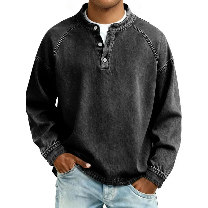 Aogán | Vintage-Inspired Textured Button-Up Shirt