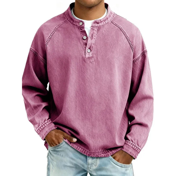 Aogán | Vintage-Inspired Textured Button-Up Shirt