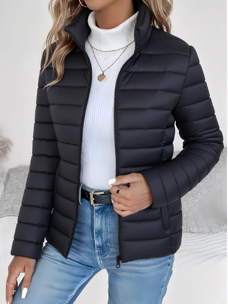 Catriona | Lightweight Quilted Jacket with High Stand Collar