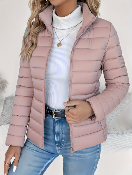 Catriona | Lightweight Quilted Jacket with High Stand Collar