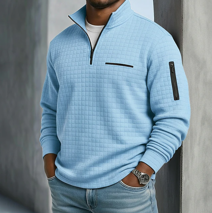 Edward | Waffle Knit Jumper with Long Sleeves