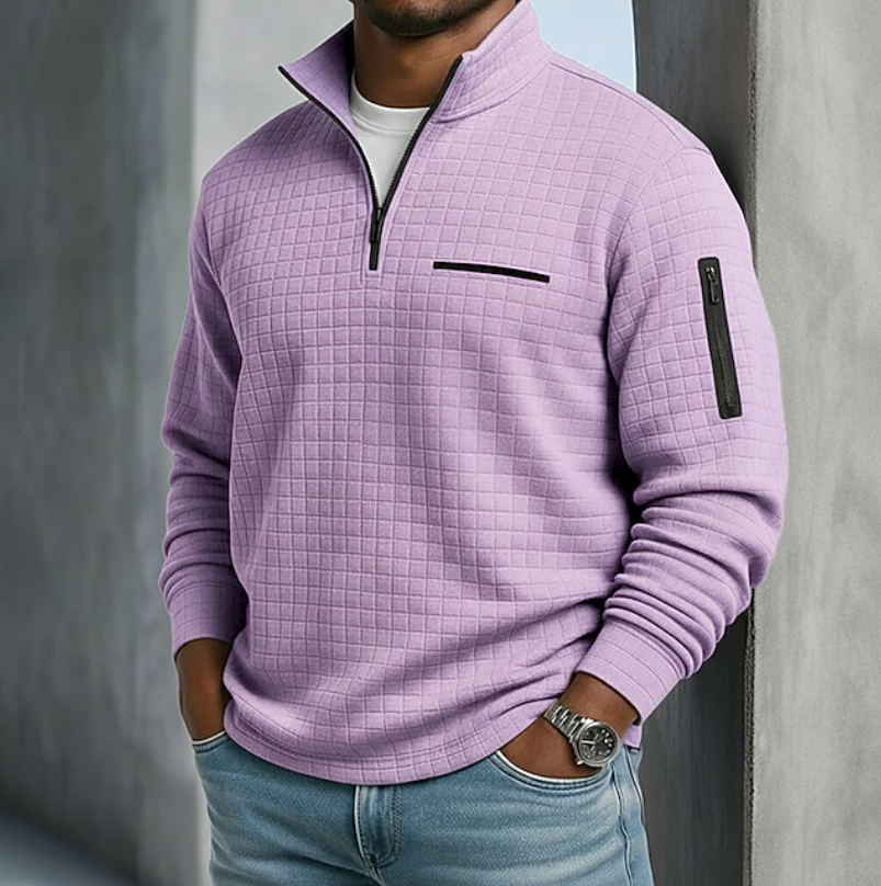 Edward | Waffle Knit Jumper with Long Sleeves