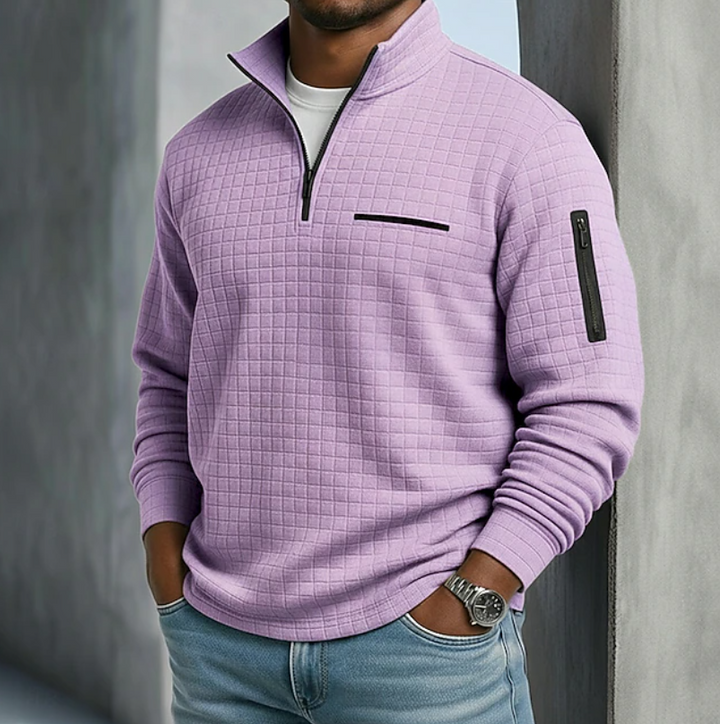 Edward | Waffle Knit Jumper with Long Sleeves
