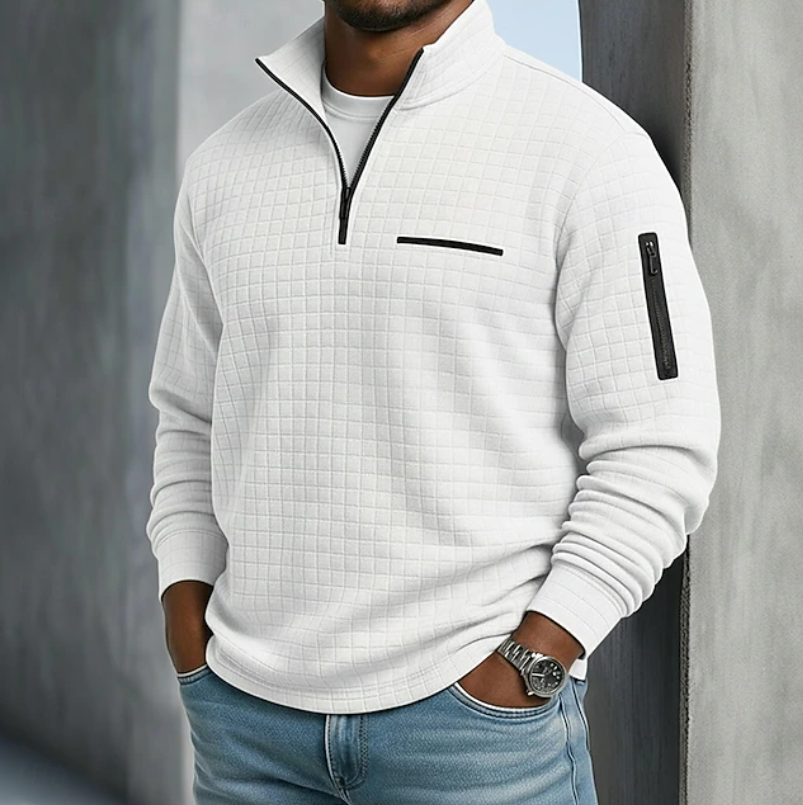 Edward | Waffle Knit Jumper with Long Sleeves