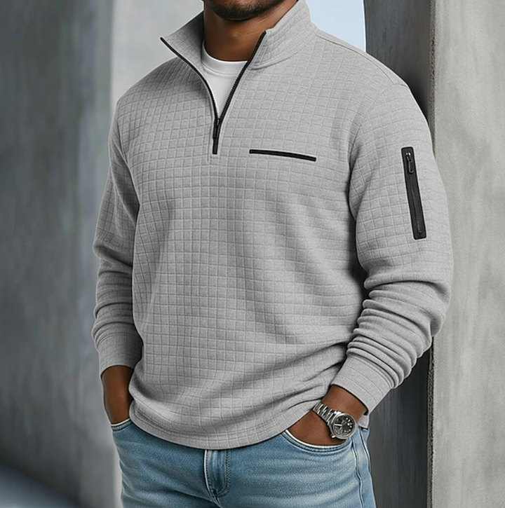 Edward | Waffle Knit Jumper with Long Sleeves