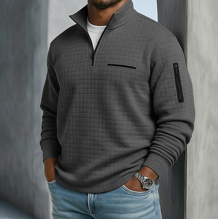 Edward | Waffle Knit Jumper with Long Sleeves
