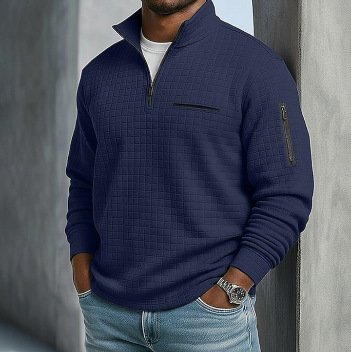 Edward | Waffle Knit Jumper with Long Sleeves