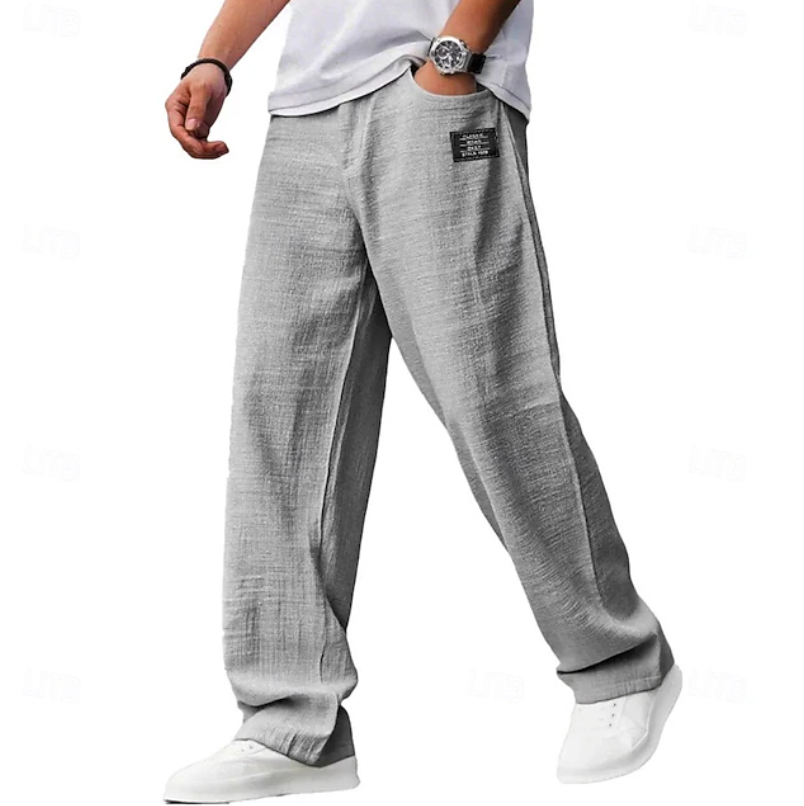 Samuel | Men's Loose-Fit Everyday Trousers with Adjustable Waist