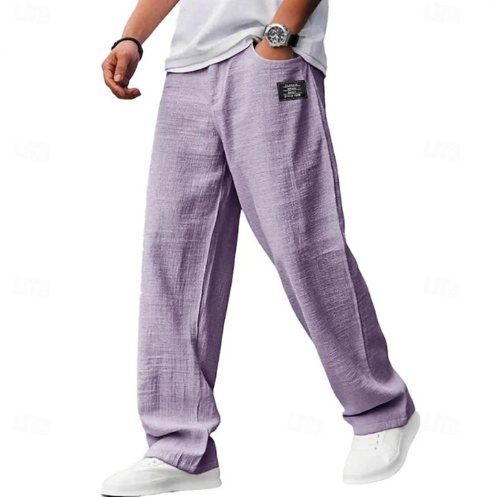 Samuel | Men's Loose-Fit Everyday Trousers with Adjustable Waist