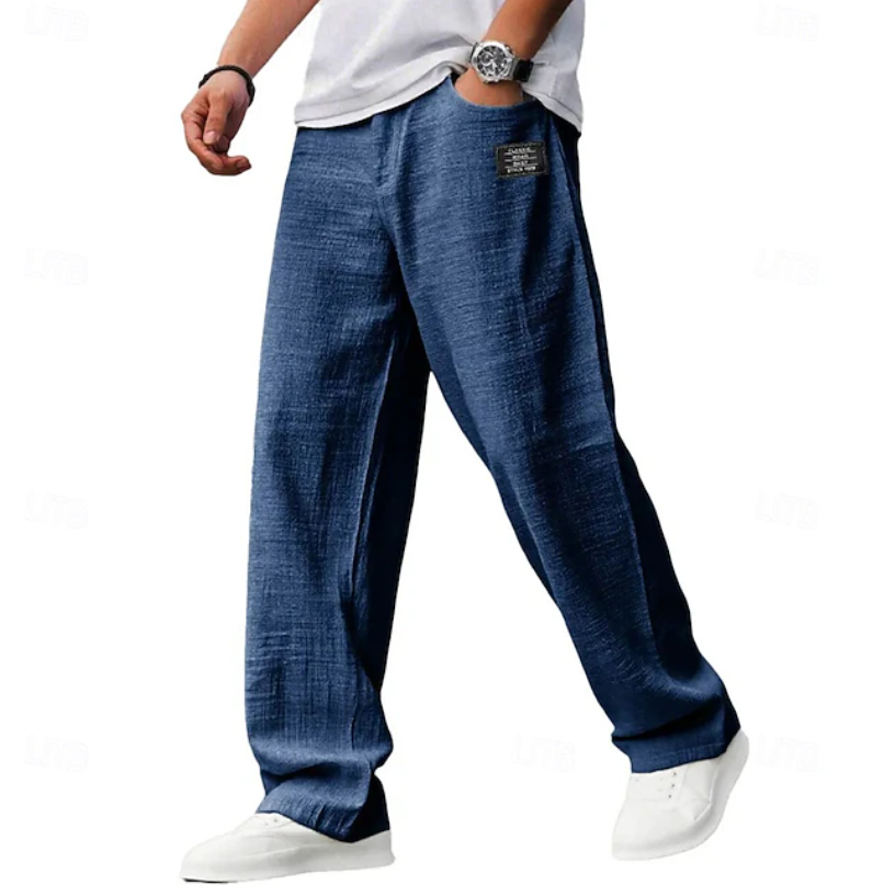 Samuel | Men's Loose-Fit Everyday Trousers with Adjustable Waist