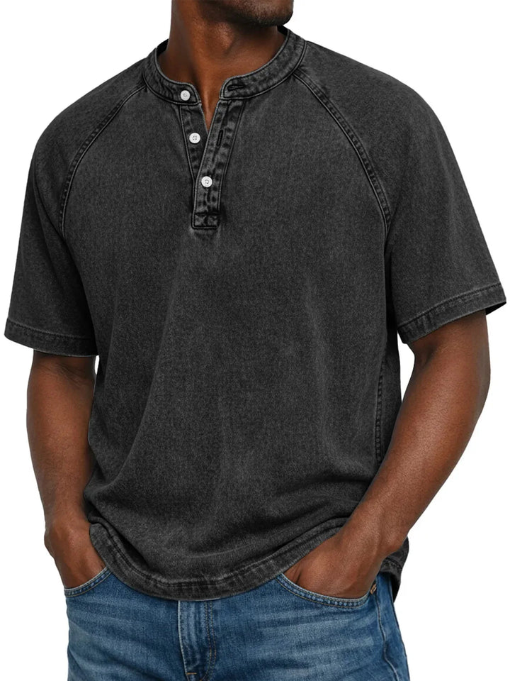Pádraig | Men's Vintage Button-Up Shirt with Chest Pocket