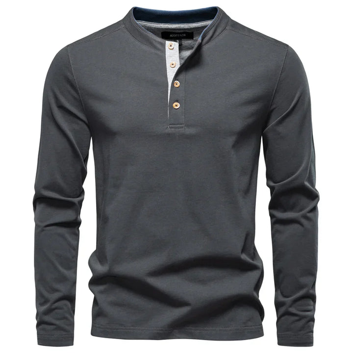 Tadhg | Men's Plain Long-Sleeve T-Shirt