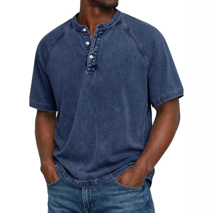 Pádraig | Men's Vintage Button-Up Shirt with Chest Pocket