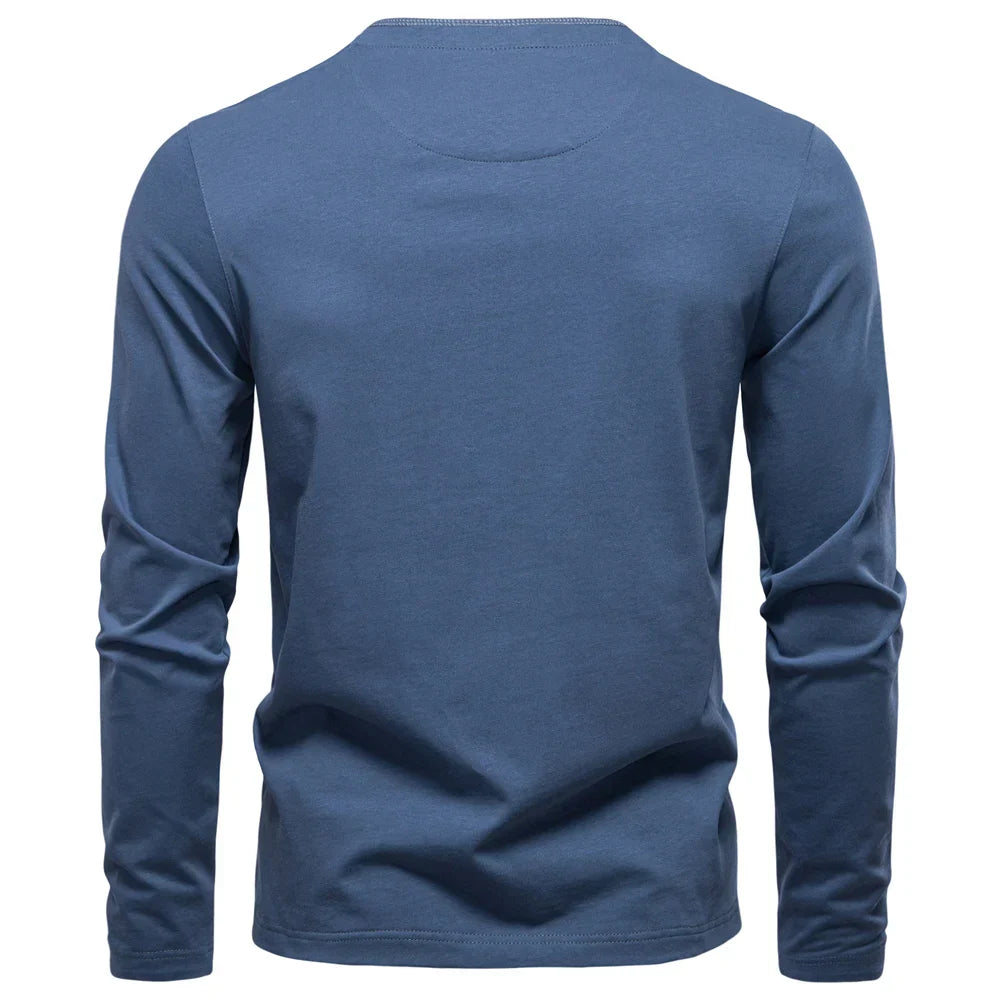 Tadhg | Men's Plain Long-Sleeve T-Shirt