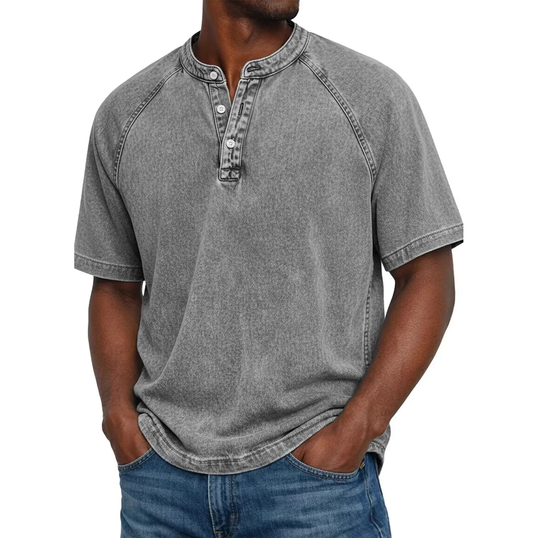 Pádraig | Men's Vintage Button-Up Shirt with Chest Pocket